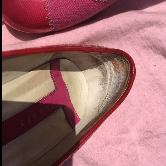Vintage Theory hot pink shoes mall goth Y2K size 8 - Picture 5 of 11